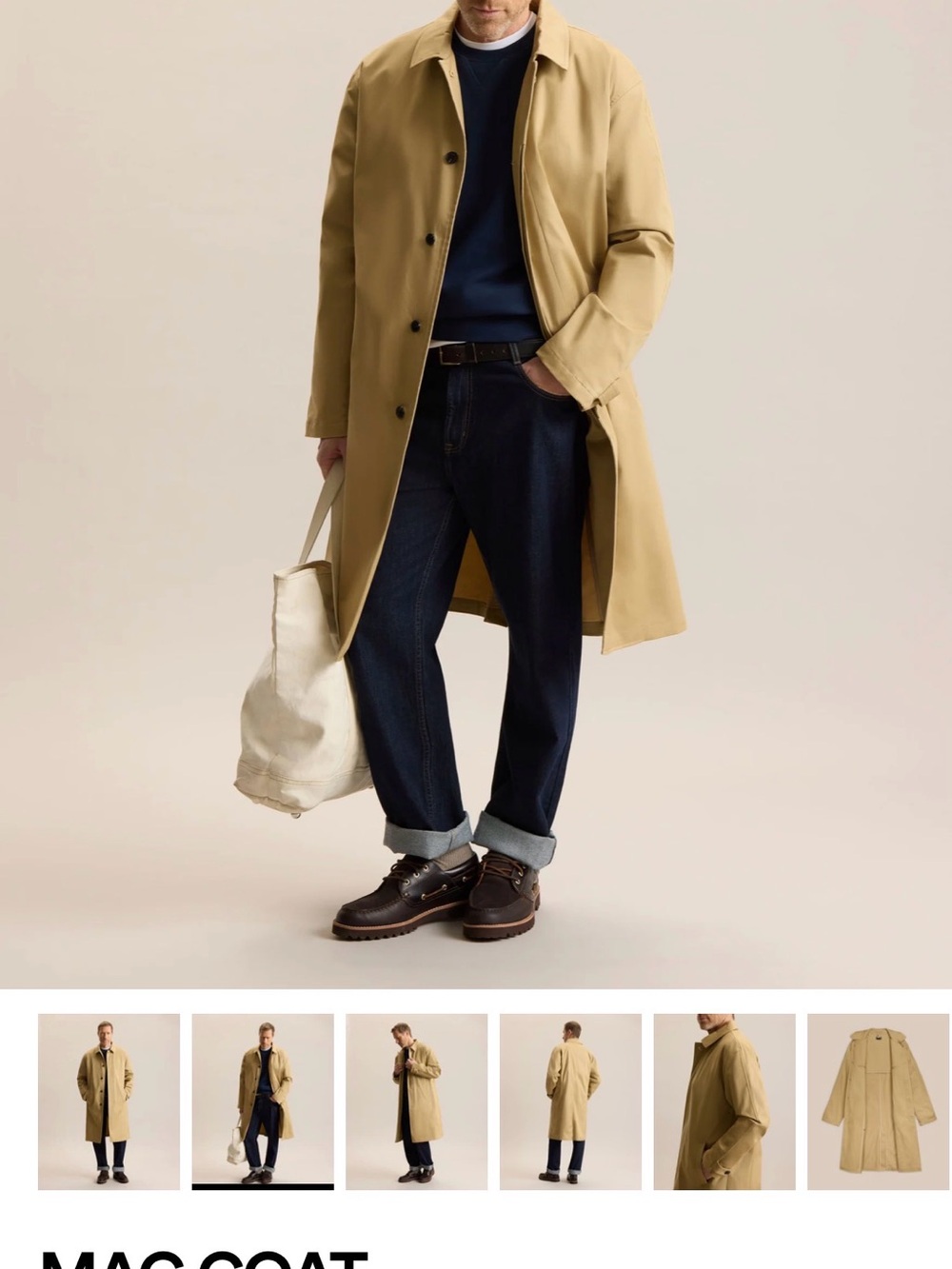 NWOT - FRANK + OAK Men’s Mac Rain coat Trench Coat